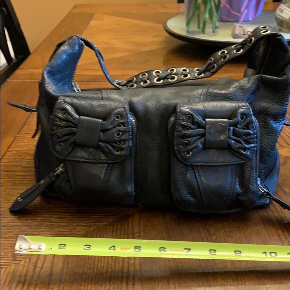 Betsy Johnson black studded bag